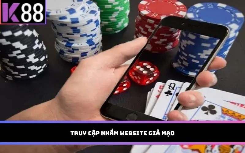 Truy cập nhầm website giả mạo
